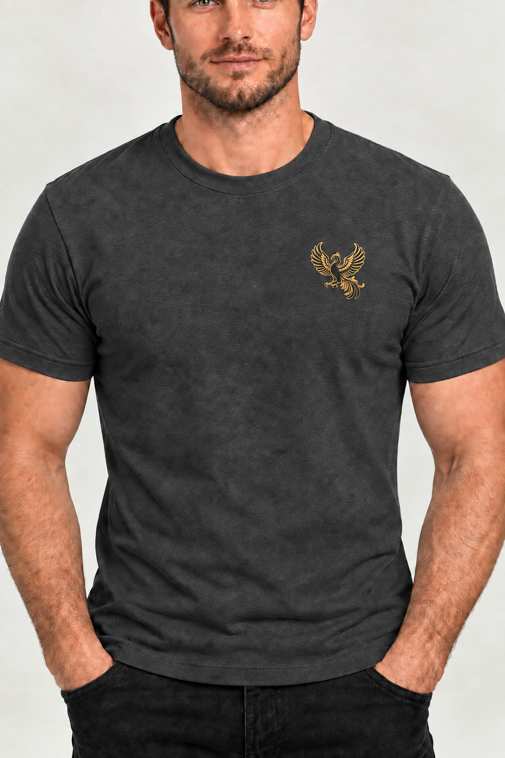 SURVIVAL Phoenix Embroidered T-Shirt — Premium Organic cotton t-shirt