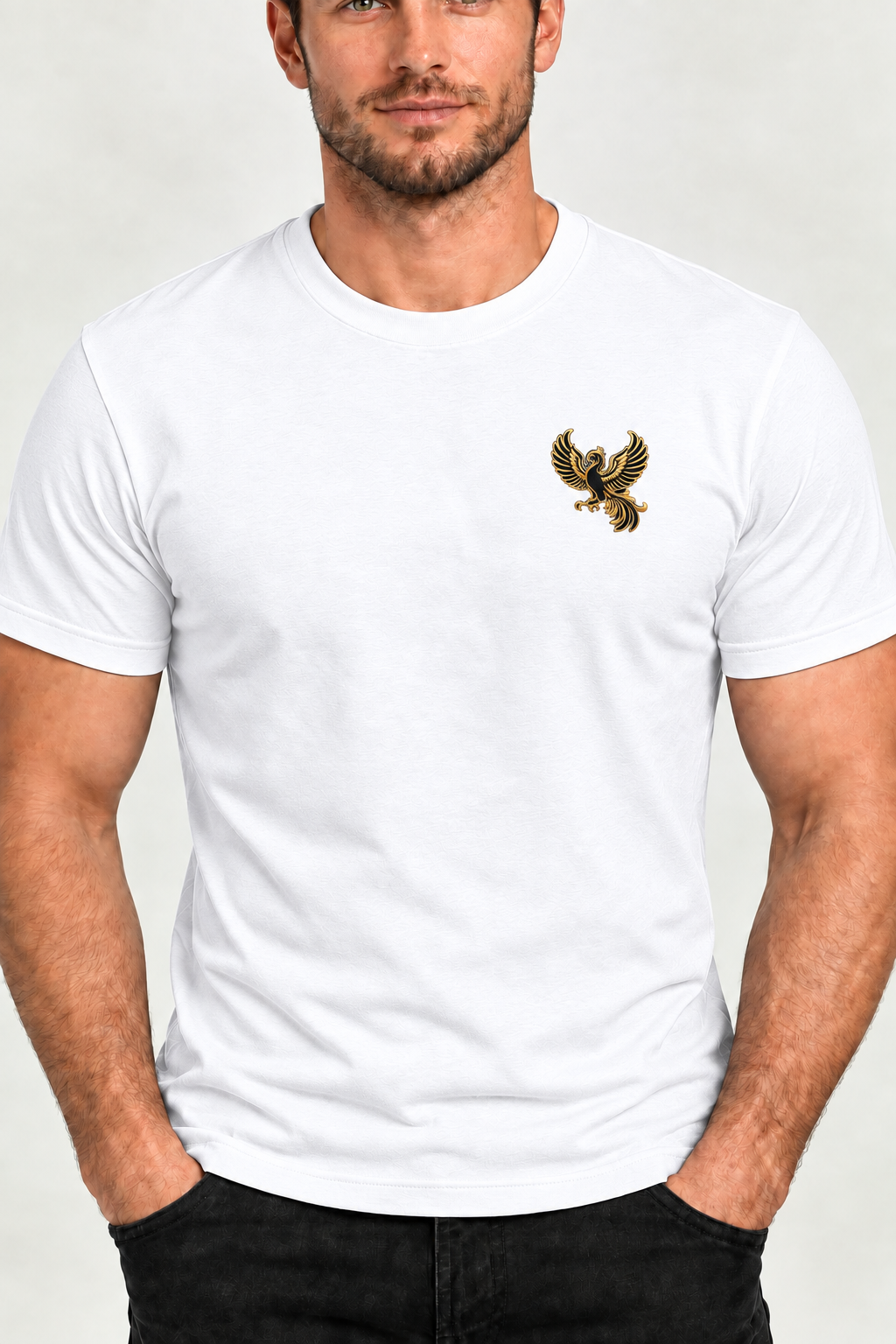 SURVIVAL Phoenix Embroidered T-Shirt — Premium Organic cotton t-shirt