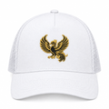 Front-facing white hat
