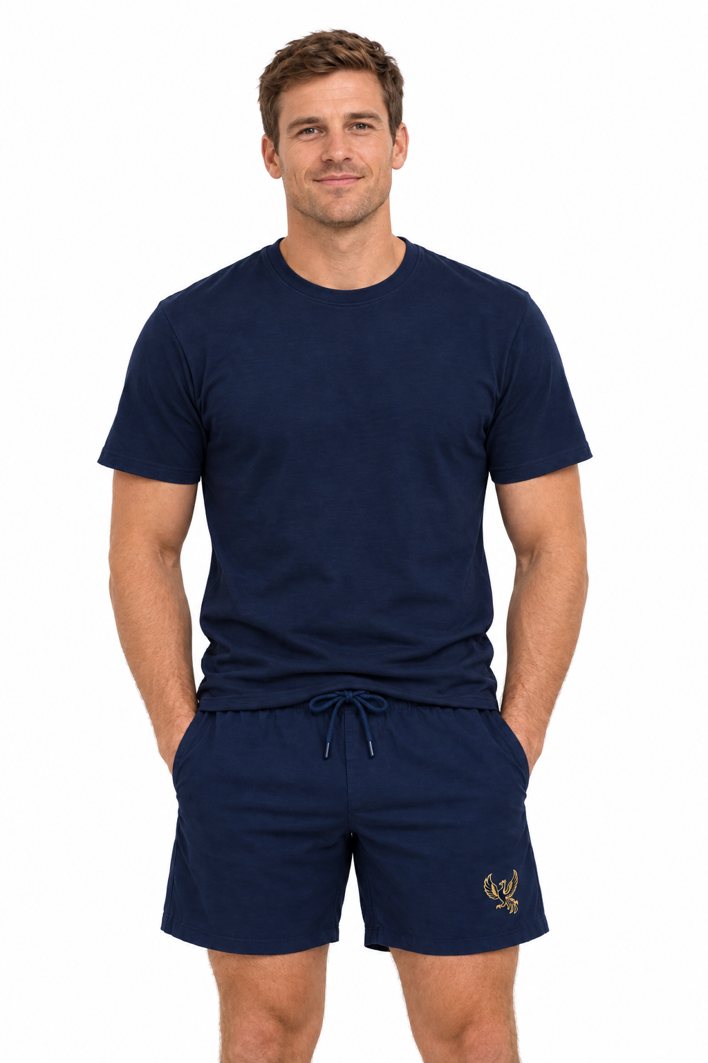 Navy outfit on a male model around 30